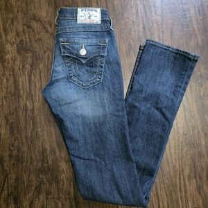 True Religion Slim Straight 26 Low Rise